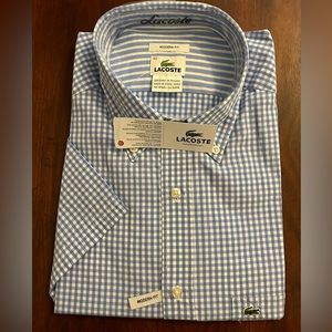 Lacoste modern fit short sleeve size 42 shirt